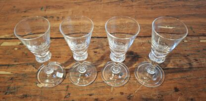 LOT 107 (31669) Est R300 to R600 – 6 x Mid 20th Century Norwegian Hadeland Tangen (Clear) pattern Cordial Glasses - Image 2