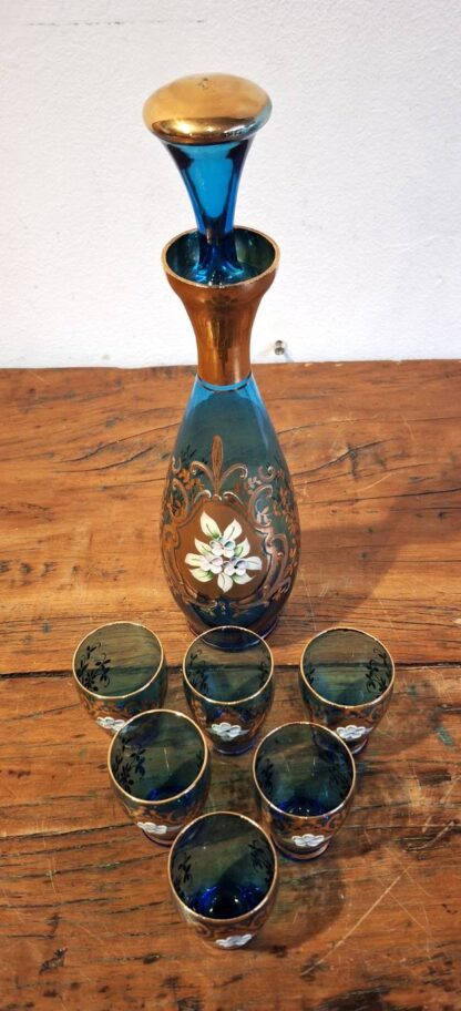 LOT 120 (31846) Est R500 to R1500 – A Vintage Italian Venetian Glass 7-piece Liqueur Set - Image 3