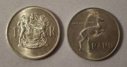 LOT 202 (321433) Est R200 to R400 – 1 x 1967 South African 1 Rand Coins