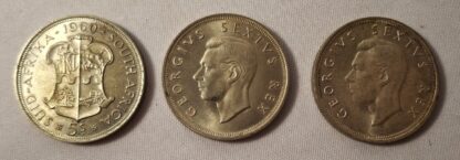 LOT 231 (10000) Est R400 to R800 – 2 x 1952 South African George VI  5 Shilling Coins - Image 2