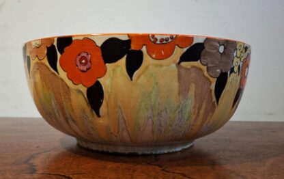 LOT 52 (3238731) Est R500 to R1500 – A Handpainted Clarice Cliff Bizarre Newport Pottery Lydiat pattern Fruit Bowl circa 1933