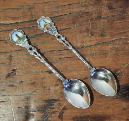 LOT 8 (10000) Est R300 to R600 – 2 x 20th Century Italian Silver Souvenir Teaspoons